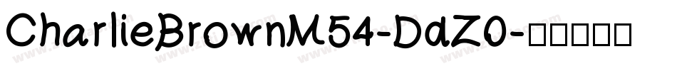CharlieBrownM54-DdZ0字体转换