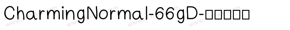 CharmingNormal-66gD字体转换