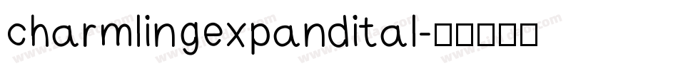 charmlingexpandital字体转换