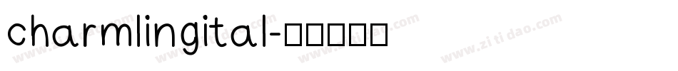 charmlingital字体转换