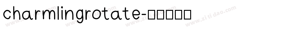 charmlingrotate字体转换
