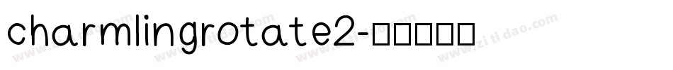 charmlingrotate2字体转换