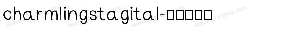 charmlingstagital字体转换