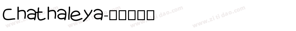 chathaleya字体转换