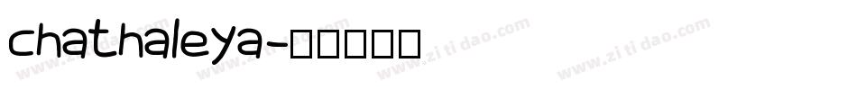 chathaleya字体转换