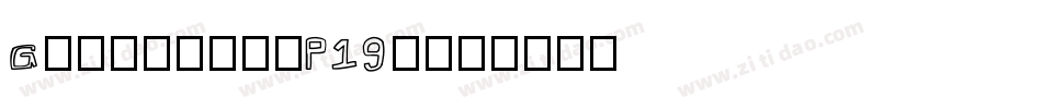 Getlucky-P19x字体转换