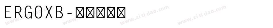 ERGOXB字体转换
