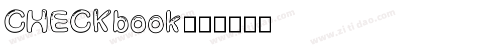 CHECKbook字体转换