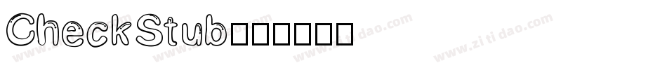 CheckStub字体转换