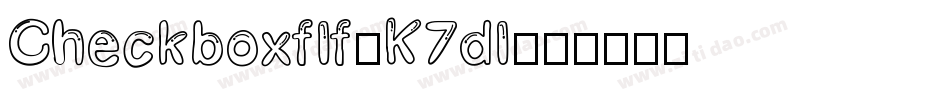Checkboxflf-K7dl字体转换