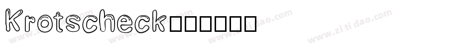 Krotscheck字体转换