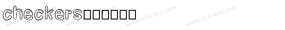 checkers字体转换