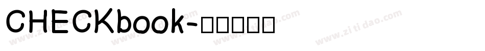 CHECKbook字体转换