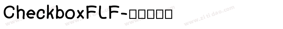 CheckboxFLF字体转换