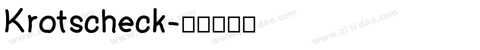 Krotscheck字体转换