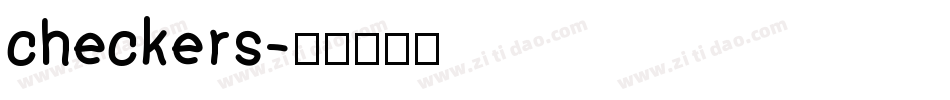 checkers字体转换