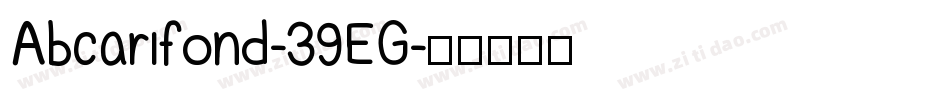 Abcarifond-39EG字体转换