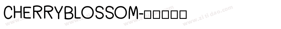 CHERRYBLOSSOM字体转换
