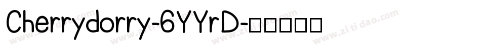 Cherrydorry-6YYrD字体转换