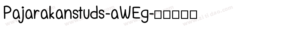 Pajarakanstuds-aWEg字体转换