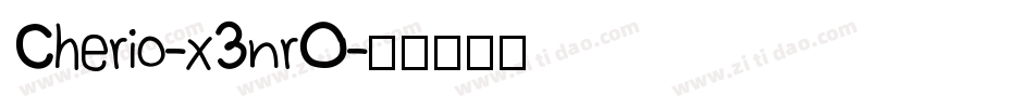 Cherio-x3nrO字体转换