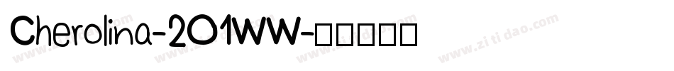 Cherolina-2O1WW字体转换