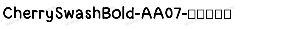 CherrySwashBold-AA07字体转换