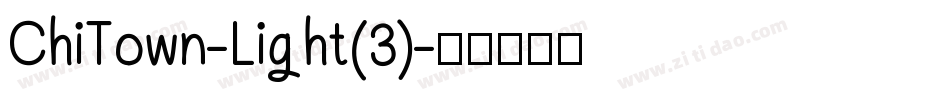ChiTown-Light(3)字体转换