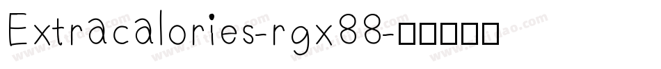 Extracalories-rgx88字体转换