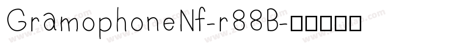 GramophoneNf-r88B字体转换