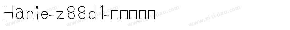 Hanie-z88d1字体转换