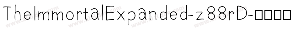 TheImmortalExpanded-z88rD字体转换