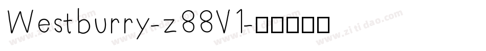 Westburry-z88V1字体转换