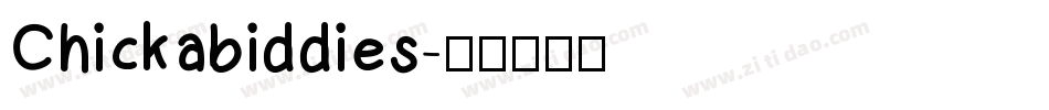 Chickabiddies字体转换