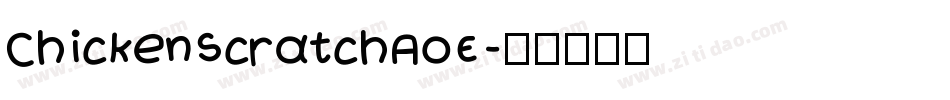 ChickenScratchAOE字体转换