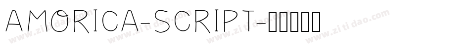 AMORICA-SCRIPT字体转换