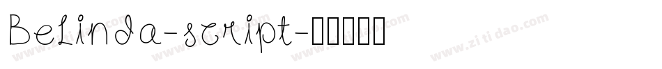 Belinda-script字体转换