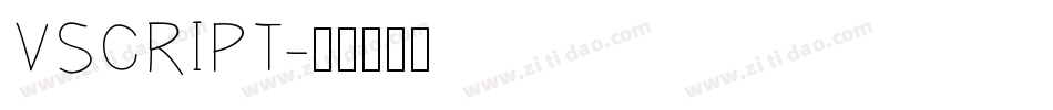VSCRIPT字体转换