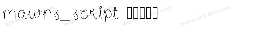 mawns_script字体转换