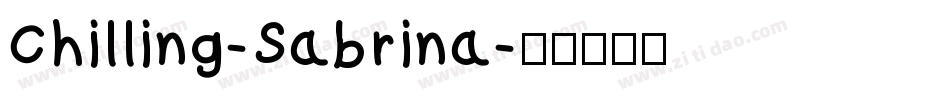 Chilling-Sabrina字体转换