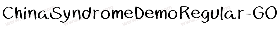 ChinaSyndromeDemoRegular-GOJXy字体转换