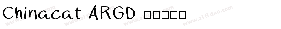 Chinacat-ARGD字体转换