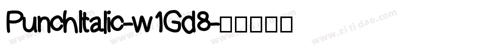 PunchItalic-w1Gd8字体转换