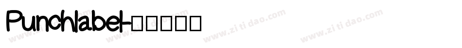 Punchlabel字体转换