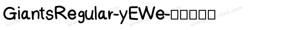 GiantsRegular-yEWe字体转换
