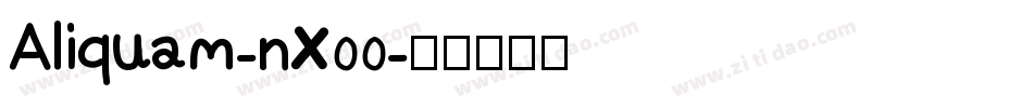 Aliquam-nX00字体转换