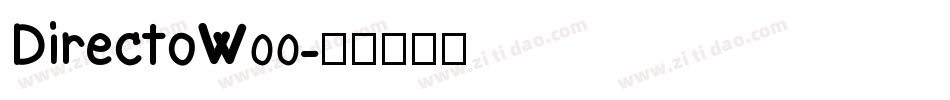 DirectoW00字体转换