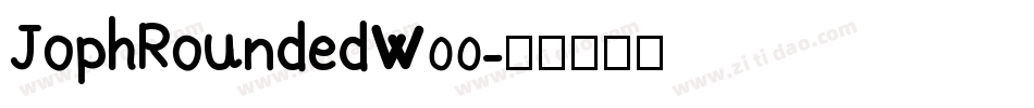 JophRoundedW00字体转换