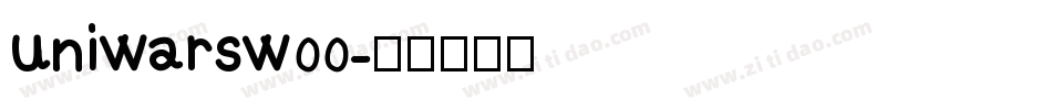 uniwarsw00字体转换