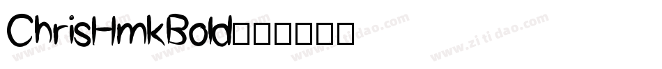ChrisHmkBold字体转换